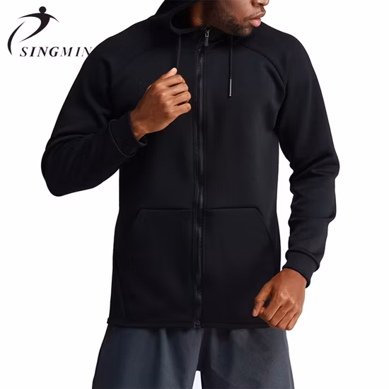 Günstiges individuelles Fitness-Kapuzen-Sweatshirt mit Sportbekleidung für Herren